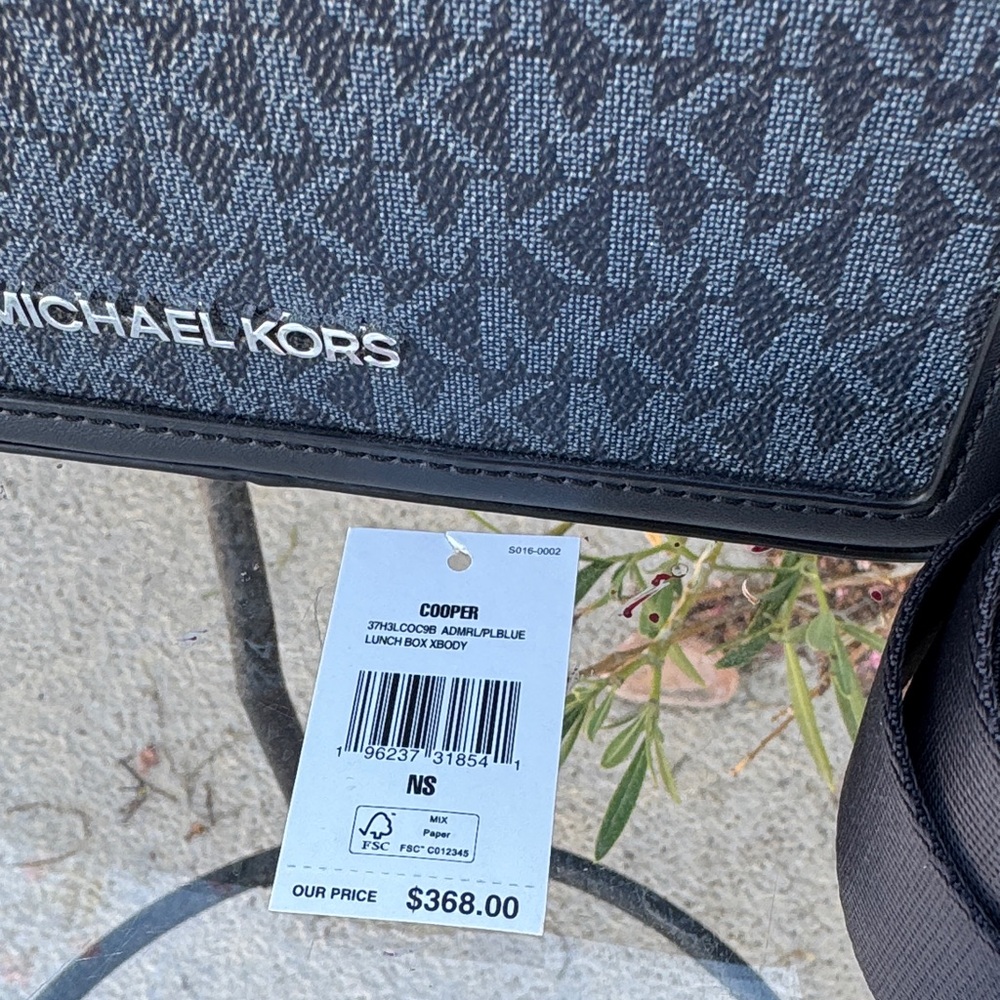 Michael Kors Cooper Lunch Box Crossbody Admiral Navy - Picture 3 of 7